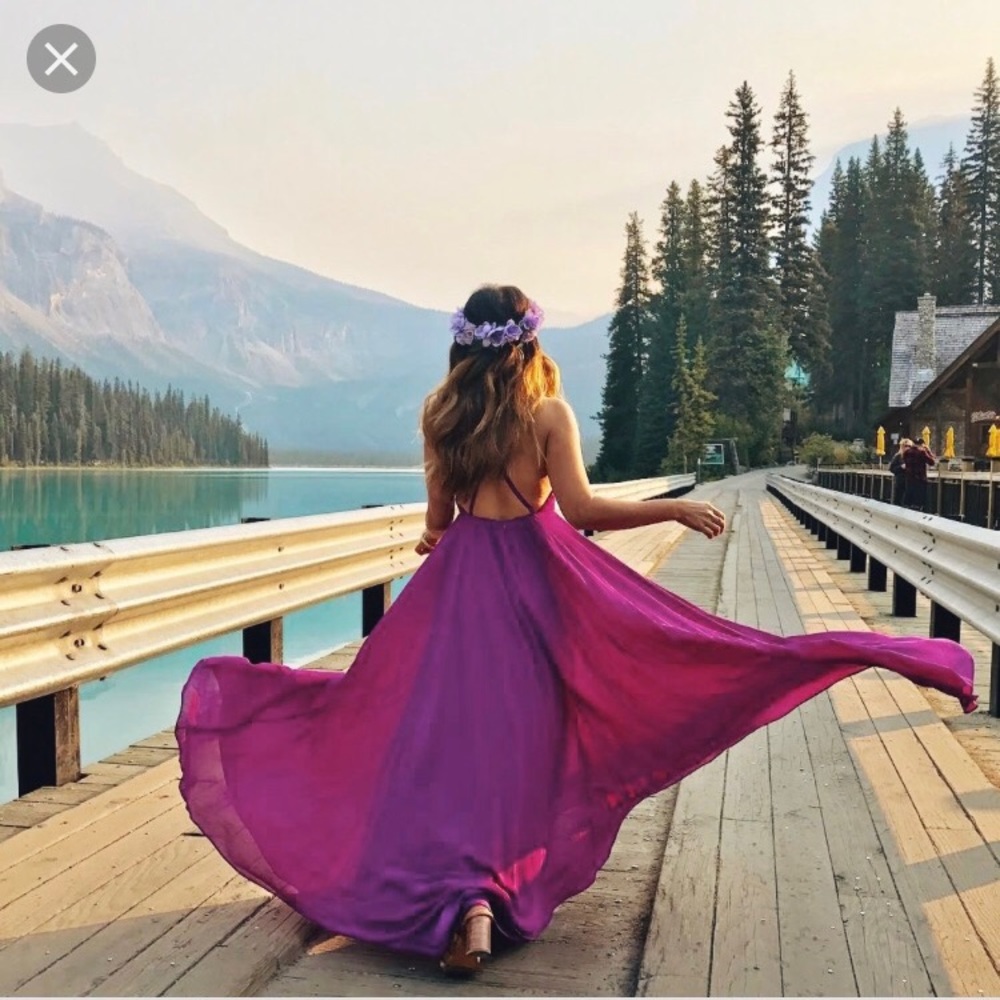 Lulu's "Mythical Kind of Love" Maxi Dress -Magenta